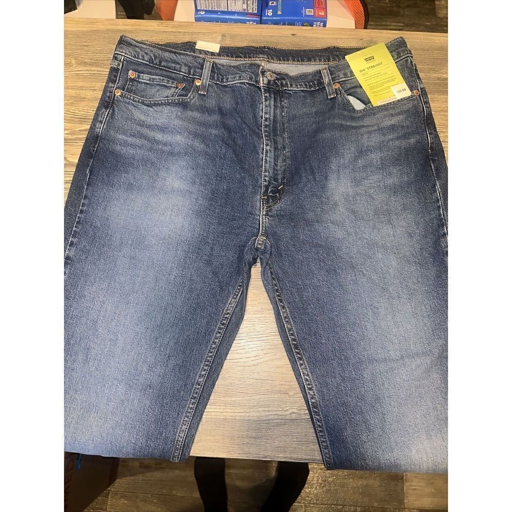 Levi's Men's 514 Straight Jeans - Medium Wash 40x30, Blue. NWT. 4